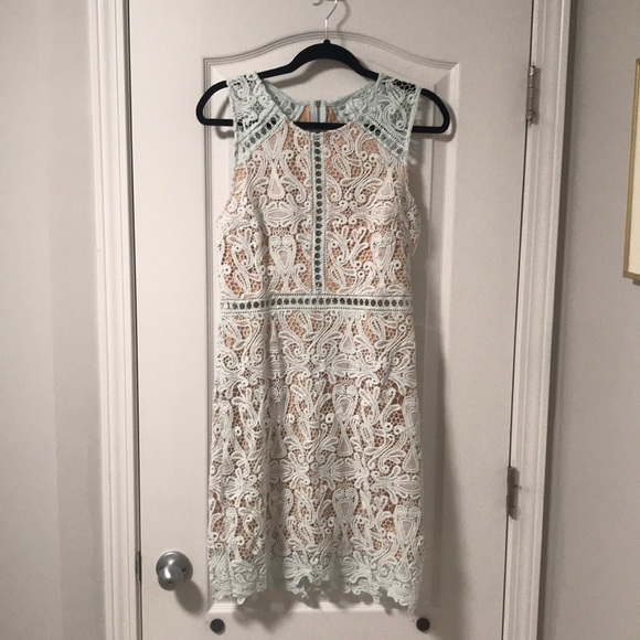 Lulu’s Dream Life Light Blue Lace Bodycon Dress - Picture 2 of 5